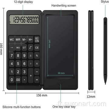 Calculatrice magique à écran LCD avec bloc-notes